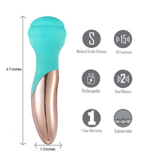 Load image into Gallery viewer, Kali Dual Motor Rechargeable Vibrating Mini Wand