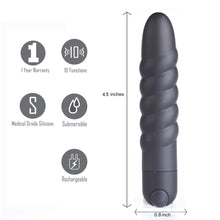 Load image into Gallery viewer, Lola Rechargeable Twisty Bullet Black