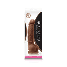 Load image into Gallery viewer, Colours Dual Density 5in Dildo Brown