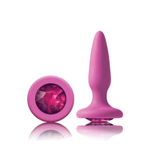 Load image into Gallery viewer, Glams Mini Pink Gem Butt Plug