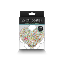 Load image into Gallery viewer, Pretty Pasties Heart & Flower Glow 2 Pair