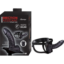 Load image into Gallery viewer, Erection Assistant Hollow Strap-on 8 Black "