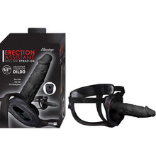 Load image into Gallery viewer, Erection Assistant Hollow Strap-on 9.5 Black "