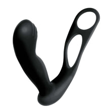 Load image into Gallery viewer, Butts Up Prostate Massager W/ Scrotum & Cock Ring Black
