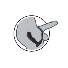 Load image into Gallery viewer, Butts Up Prostate Massager W/ Scrotum & Cock Ring Black