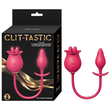 Load image into Gallery viewer, Clit-tastic Tulip Finger Massager & Plug Red