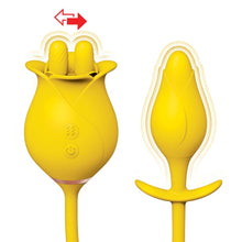 Load image into Gallery viewer, Clit-tastic Tulip Finger Massager & Plug Yellow