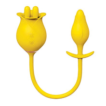 Load image into Gallery viewer, Clit-tastic Tulip Finger Massager & Plug Yellow