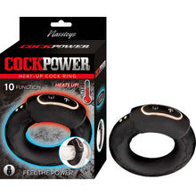 Load image into Gallery viewer, Cockpower Heat Up Cock Ring Black
