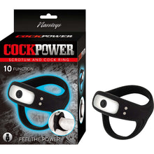 Load image into Gallery viewer, Cockpower Scrotum & Cock Ring Black