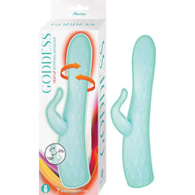 Load image into Gallery viewer, Goddess Heat Up Rotating Massager Aqua