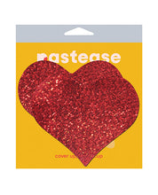 Load image into Gallery viewer, Pastease Heart Glitter Red Fuller Coverage