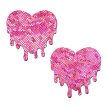 Load image into Gallery viewer, Pastease Pink Melty Heart Shattered Glass Disco Ball