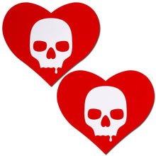 Load image into Gallery viewer, Pastease Sullen Skull Red Hearts