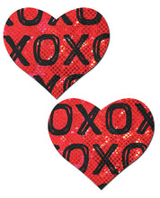Load image into Gallery viewer, Pastease Shattered Glass Disco Ball Red W/ Black Xo Heart