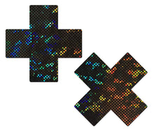 Load image into Gallery viewer, Pastease Shattered Glass Disco Ball Glitter Black Cross
