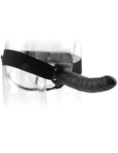 Load image into Gallery viewer, Fetish Fantasy 8in Hollow Strap On Black