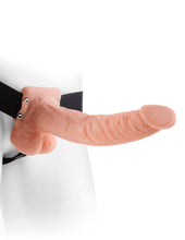 Load image into Gallery viewer, Fetish Fantasy 9 Hollow Strap On W/balls Flesh "