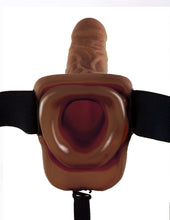 Load image into Gallery viewer, Fetish Fantasy 9 Hollow Strap On W/balls Brown "