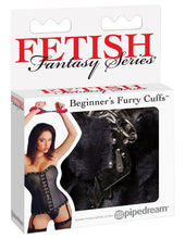 Load image into Gallery viewer, Fetish Fantasy Beginners Furry Cuffs Black