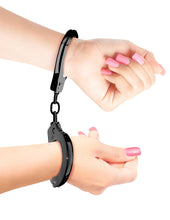 Load image into Gallery viewer, Fetish Fantasy Anodized Cuffs Black