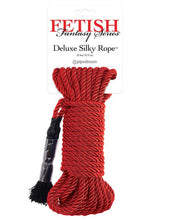 Load image into Gallery viewer, Fetish Fantasy Series Deluxe Silk Rope Red