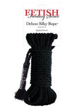 Load image into Gallery viewer, Fetish Fantasy Series Deluxe Silk Rope Black