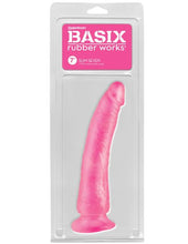 Load image into Gallery viewer, Basix Rubber Works 7in Pink Slim Dong W/ Suction Cup