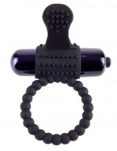 Load image into Gallery viewer, Fantasy C Ringz Vibrating Silicone Super Ring Black