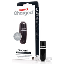 Load image into Gallery viewer, Screaming O Charged Vooom Rechargeable Bullet Vibe Black