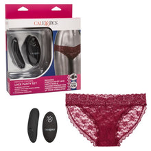 Load image into Gallery viewer, Remote Control Lace Panty Set S/m Burgundy