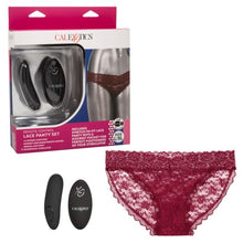 Load image into Gallery viewer, Remote Control Lace Panty Set L/xl Burgundy