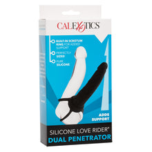 Load image into Gallery viewer, Love Riders Dual Penetrator Black Silicone