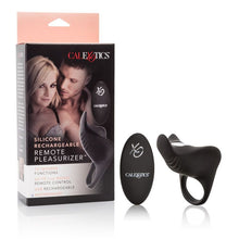 Load image into Gallery viewer, Silicone Rechargeable Remote Pleasurizer Cock Ring