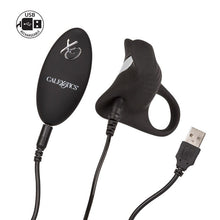 Load image into Gallery viewer, Silicone Rechargeable Remote Pleasurizer Cock Ring