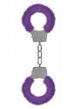 Load image into Gallery viewer, Pleasure Handcuffs Furry Purple