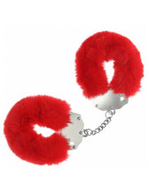 Load image into Gallery viewer, Ouch! Heavy Duty Fluffy Handcuffs - Red