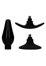 Load image into Gallery viewer, (wd) Interchangeable Butt Plug Pointed Medium Black