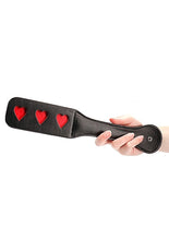Load image into Gallery viewer, Ouch! Paddle Hearts Black