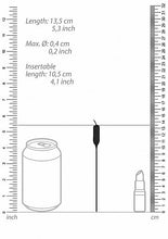 Load image into Gallery viewer, Silicone Rechargeable Vibrating Plug Urethral Sounding Black