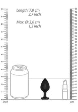 Load image into Gallery viewer, Regular Lucky Diamond Butt Plug Black