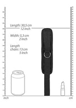 Load image into Gallery viewer, Velvet & Velcro Wrist Cuffs Adjustable Black