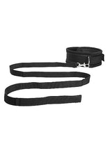 Load image into Gallery viewer, Velvet & Velcro Collar & Leash Adjustable Black