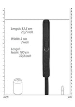 Load image into Gallery viewer, Velvet & Velcro Collar & Leash Adjustable Black