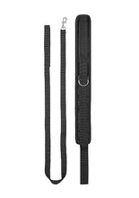 Load image into Gallery viewer, Velvet & Velcro Collar & Leash Adjustable Black