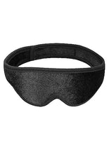 Load image into Gallery viewer, Velvet & Velcro Eye Mask Adjustable Black