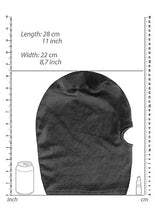 Load image into Gallery viewer, Velvet & Velcro Mask W/ Mouth Opening Black