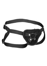 Load image into Gallery viewer, Velvet & Velcro Harness W/ O-ring Adjustable Black