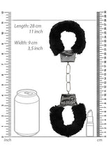 Load image into Gallery viewer, B&w Beginner's Furry Handcuffs W/ Quick Release Button