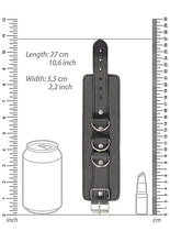 Load image into Gallery viewer, B&w Bonded Leather Hand/ Ankle Cuffs W/ Adjustable Straps